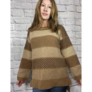 Gudren Sjoden Warm Wool Blend Preppy Sweater